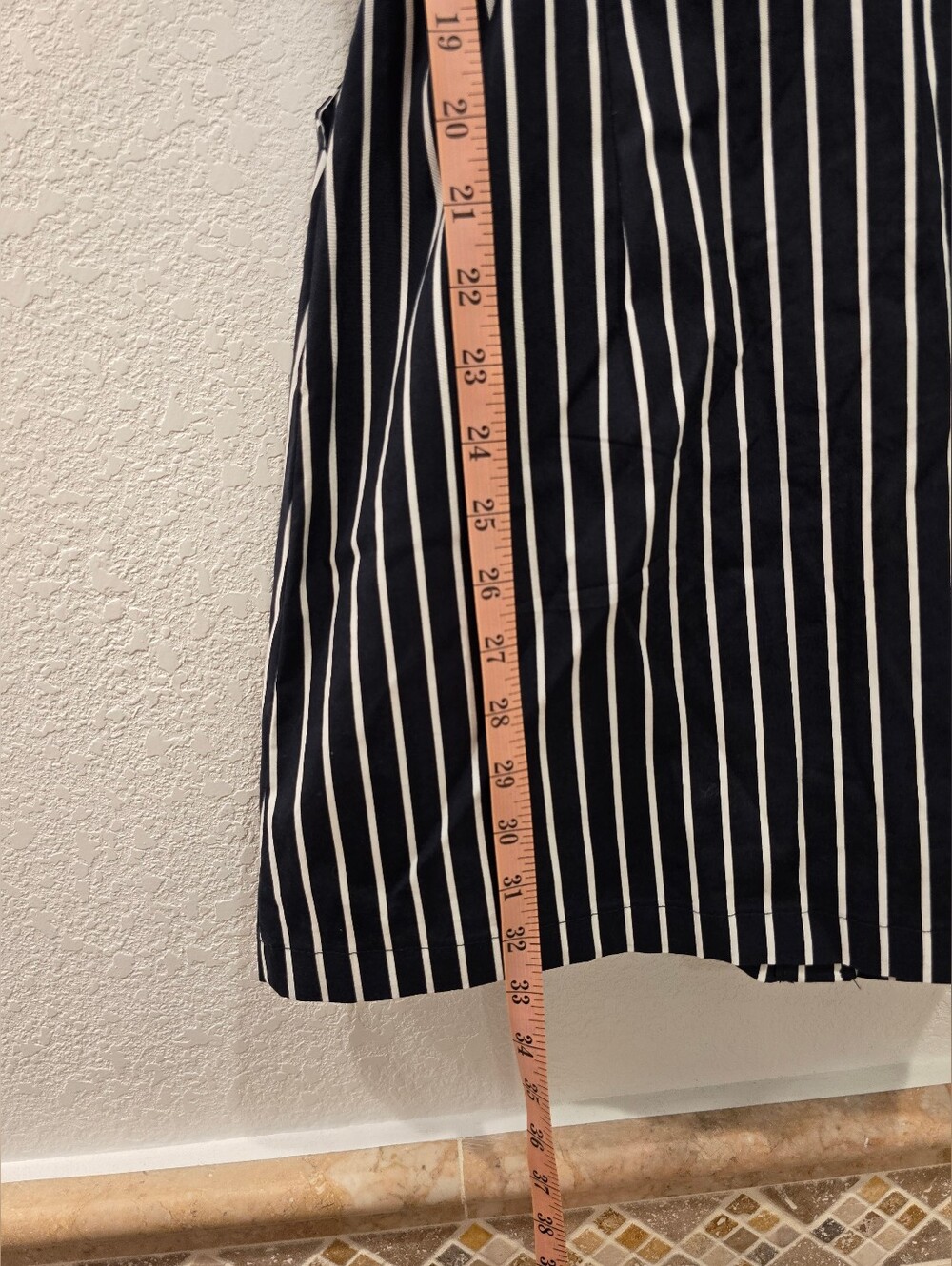 MANGO black and white striped cotton shirt dress NWT M - Picture 6 of 8